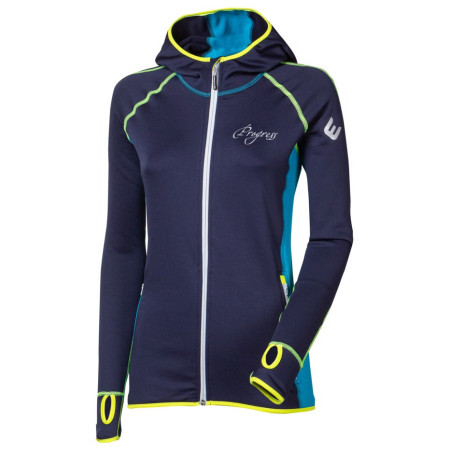 Жіноча толстовка Progress Tispa Hoody синій TmModrá/Turquoise