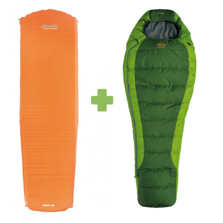 Набір Pinguin Set spacáku Savana 195 a karim зелений