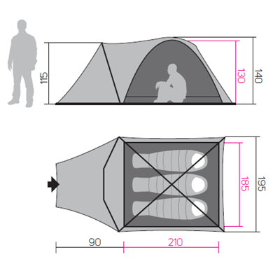 Намет Hannah Harbor 3