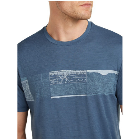 Чоловіча футболка Icebreaker Men Merino 150 Tech Lite SS Tee Elevation Line