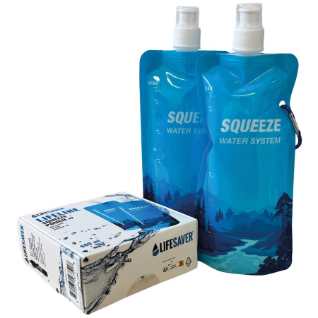 М'яка пляшка Lifesaver Squeeze Pouch x2 синій Blue