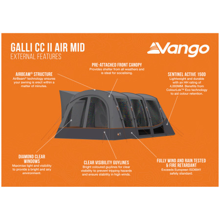 Приставний намет Vango Galli CC II Air Mid