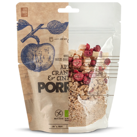 Дегідрована їжа Lyo food Вівсяна каша з яблуками, журавлиною та корицею