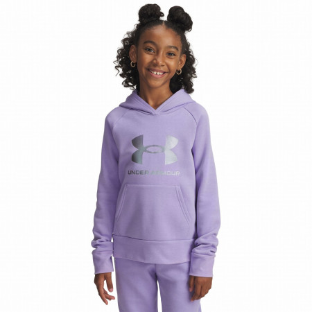Дитяча толстовка Under Armour Rival Flc Shimmer Hdy фіолетовий Purple