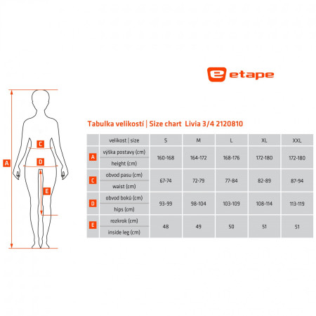 Жіночі велоштани Etape Livia 3/4