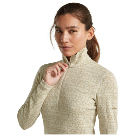 Жіноча функціональна футболка Icebreaker Women M 260 Tech Vertex LS HZ AlpGeo