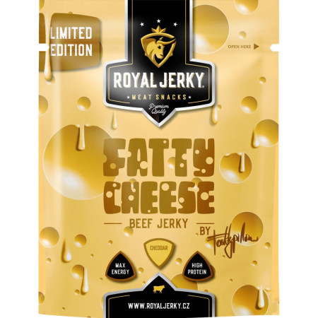 М’ясо сушене Royal Jerky Beef Fatty Cheese 9x22g