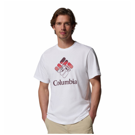 Чоловіча футболка Columbia CSC™ Seasonal Graphic Tee білий White, Heavenly Stacked Gem