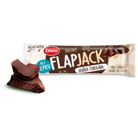 Батончик Emco Flapjack hořká čokoláda 45g