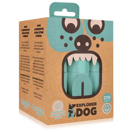 Пакети для собачих екскрементів Explorer Dog Eko Exbags Mint 270 ks