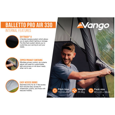 Приставний намет Vango Balletto Pro Air 330