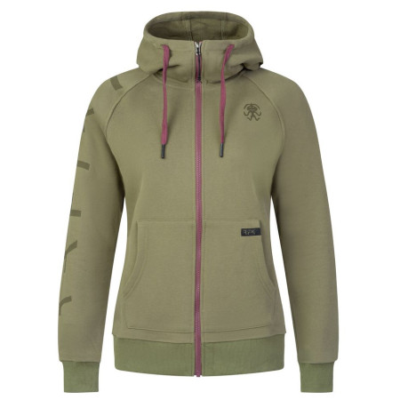 Жіноча толстовка Rafiki Nuria Zip темно-зелений burnt olive