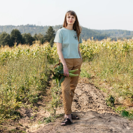 Жіноча футболка Fjällräven Fjällblomster Logo T-shirt W