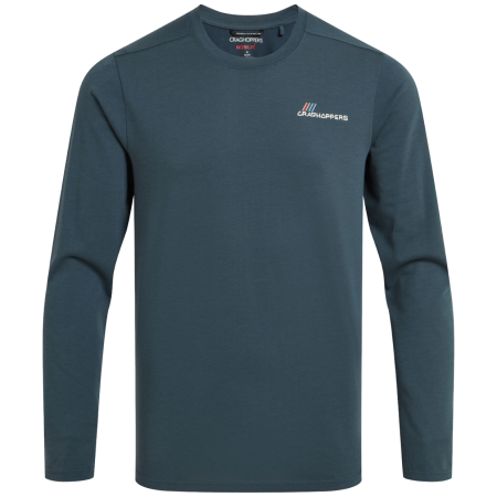 Чоловіча футболка Craghoppers Nosilife Abel Long Sleeved T-Shirt темно-синій