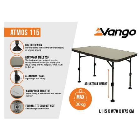 Стіл Vango Atmos 115