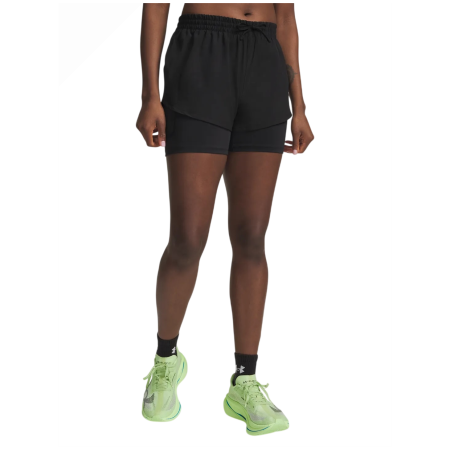 Жіночі шорти Under Armour Velociti Pro 4" 2N1 Short чорний Ultimate Black / / Reflective