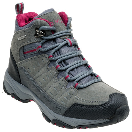 Dámská obuv Hi-Tec Lasado Mid WP Wo´s šedá DARK GREY/BLACK/DARK FUCHSIA