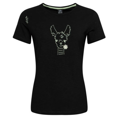 Жіноча футболка Chillaz Valencia Happy Alpaca чорний Black