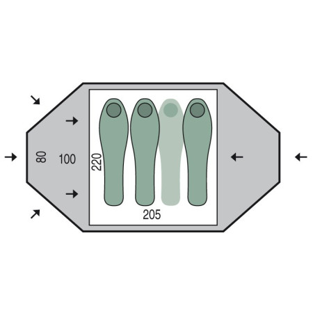 Stan pro 3 osoby Pinguin Taifun 3