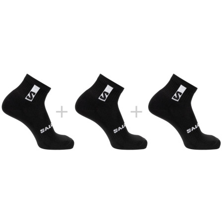 Шкарпетки Salomon Everyday Ankle 3-Pack чорний BLACK / BLACK / BLACK