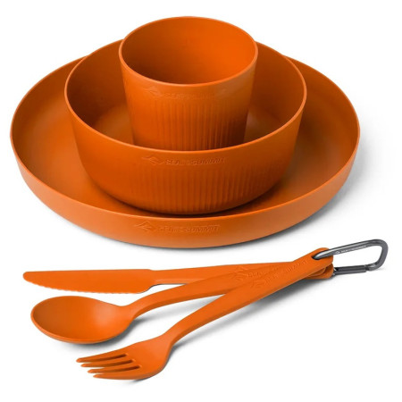 Набір кухонний Sea to Summit Camp Dinnerware Set - 6 pcs помаранчевий Burnt Orange