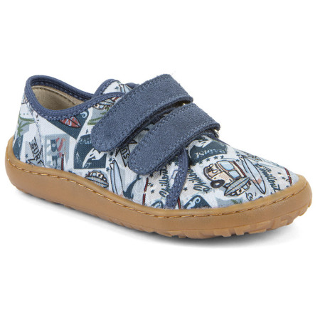 Дитячі кросівки Frodo Barefoot canvas Light Blue синій