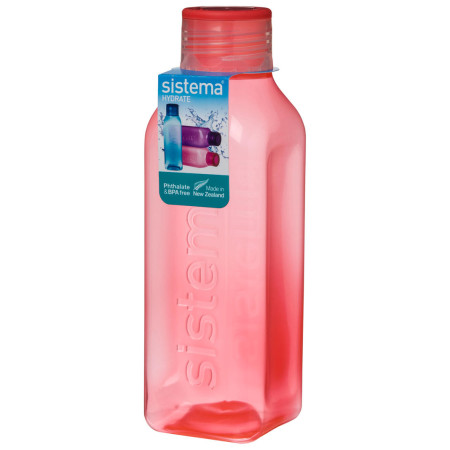 Láhev Sistema Square 725ml červená