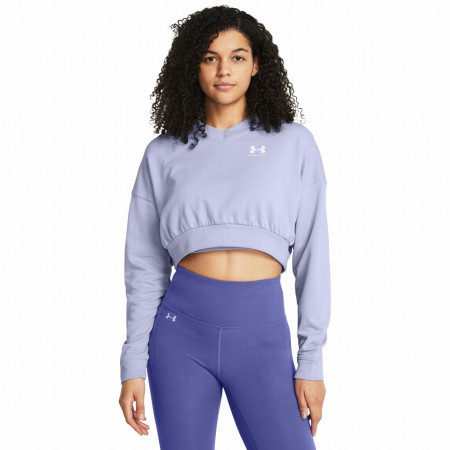 Жіноча толстовка Under Armour Rival Terry OS Crop Crw блакитний Celeste/White