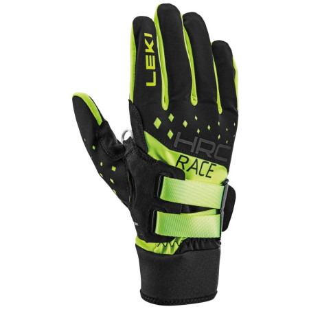 Рукавички для бігових лиж Leki HRC Race Shark чорний/зелений black-neon yellow