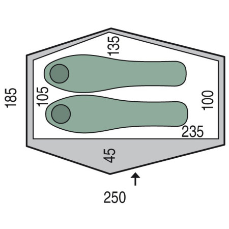 Lehký stan pro 2 osoby Pinguin Echo 2
