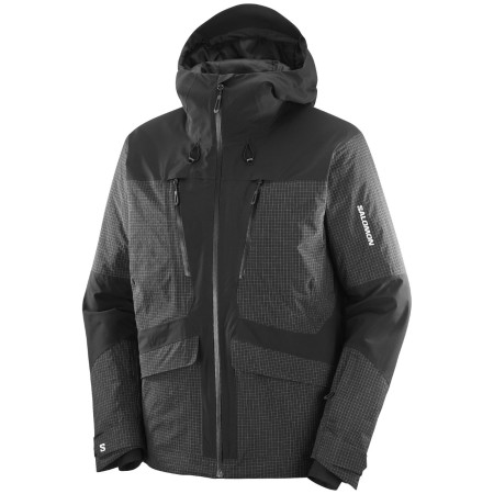 Чоловіча куртка Salomon Spark Jacket M чорний DEEP BLACK