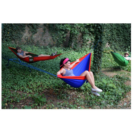 Гамак Hamaka.eu Single dýňovo-petrolejovo-dýňová