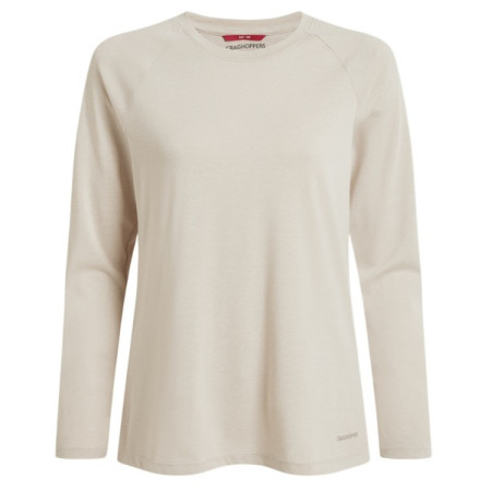 Жіноча футболка Craghoppers NosiLife Nour LS T-Shirt бежевий Oyster Marl