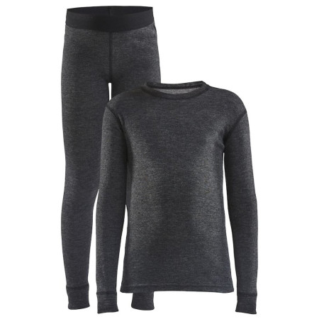 Дитячий функціональний комплект Craft Core Wool Merino Set J чорний černá