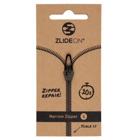 Запасна блискавка ZlideOn Opravný jezdec pro úzké zipy - S чорний black