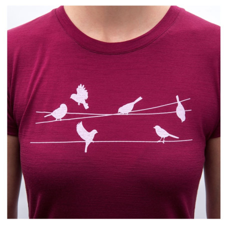 Жіноча функціональна футболка Sensor Merino Active Songbirds