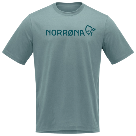 Чоловіча футболка Norrona 29 cotton Norrøna viking T-shirt блакитний Trooper