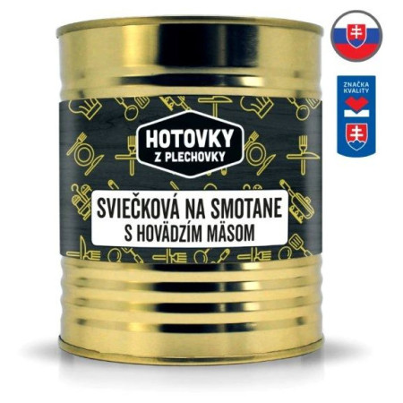 Готова їжа Hotovky z plechovky Яловичина у сметанному соусі 800г