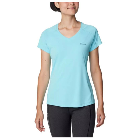 Жіноча футболка Columbia Zero Rules™ Short Sleeve Shirt синій Aquamarine