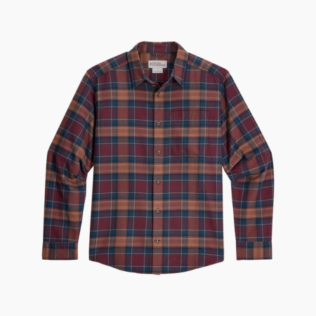 Чоловіча сорочка Royal Robins Lieback Organic Cotton Flannel L/S бордовий Wine Oak Pld