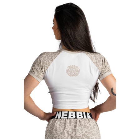Жіноча футболка Nebbia Crop Top Leopard '97 Primal