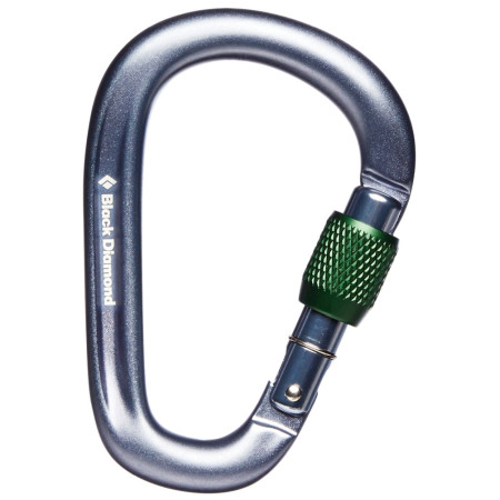 Карабін Black Diamond Pearlock Screwgate сірий gray