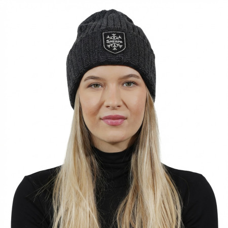 Жіноча шапка Sherpa Lucia чорний black 7719/7735