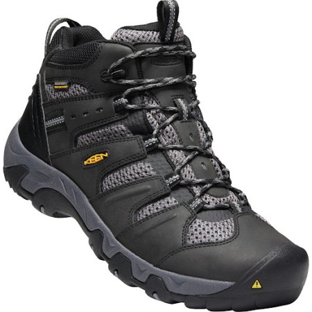 Чоловічі туристичні черевики Keen Koven Mid Wp M чорний/сірий