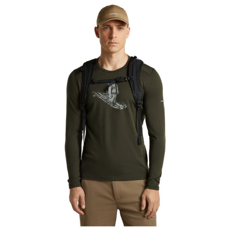 Чоловіча функціональна футболка Icebreaker Men Merino 200 Oasis LS Crewe SkiingYeti
