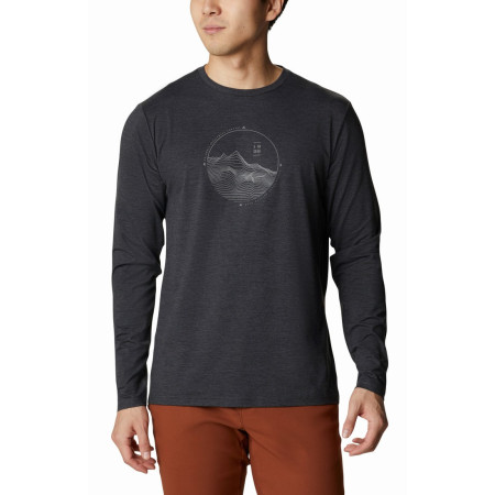 Чоловіча футболка Columbia Tech Trail™ Graphic Long Sleeve чорний