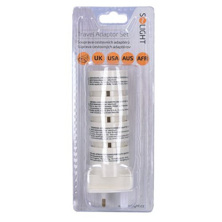 Адаптер Solight Дорожній набір змінних вилок