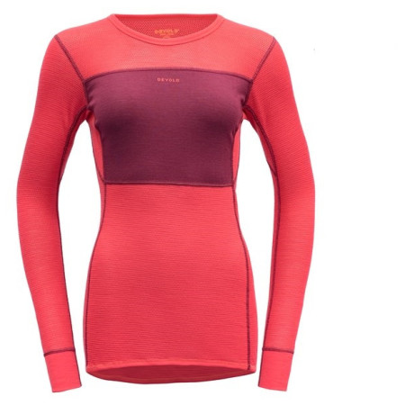 Жіноча функціональна футболка Devold Wool Mesh Woman Shirt малиновий