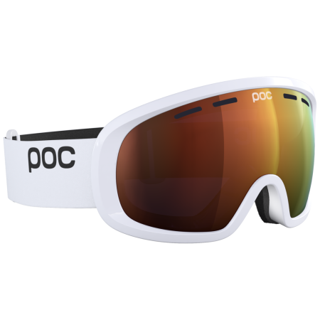 Лижна маска POC Fovea Mid білий/помаранчевий Hydrogen White/Partly Sunny Orange ONE