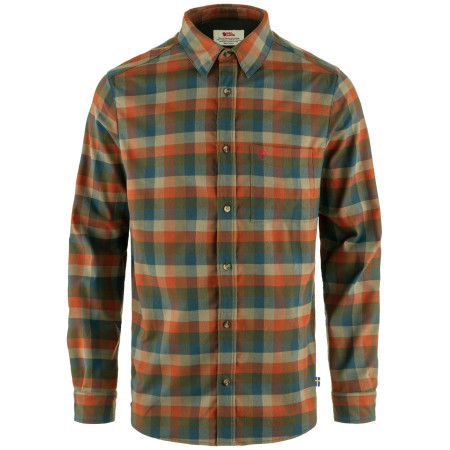 Чоловіча сорочка Fjällräven Lappland Stretch Flannel Shirt M зелений/коричневий Laurel Green-Autumn Leaf